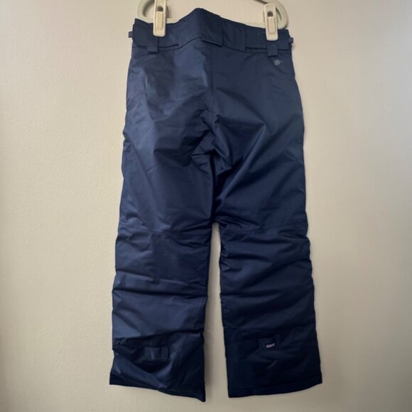 PATAGONIA Insulated Snow Pants Boys S 7-8 Blue Snowshot H2NO Waterproof Pant NEW - Picture 2 of 10